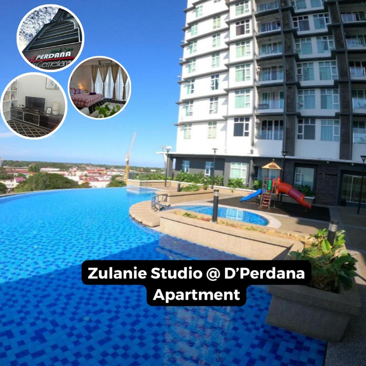 Zulanie Family Studio At D'Perdana Apartment, Spacious And Cozy With Pool, Free Wifi & Netflix Kota Bharu Exterior foto